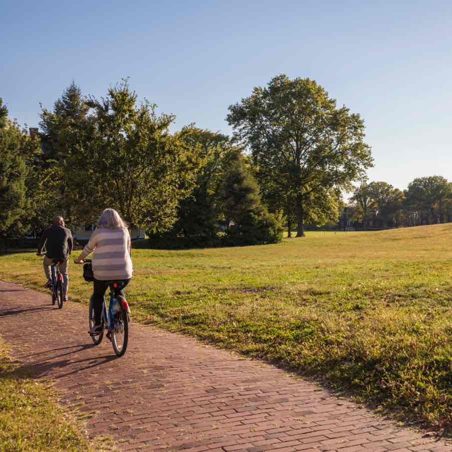 Cycling on Governors Island